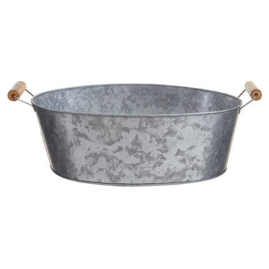 Large Boat Shape Galvanised Steel Tray | Drummond