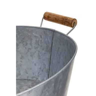 Large Boat Shape Galvanised Steel Tray | Drummond