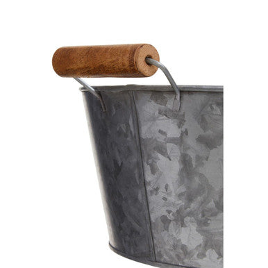 Large Boat Shape Galvanised Steel Tray | Drummond