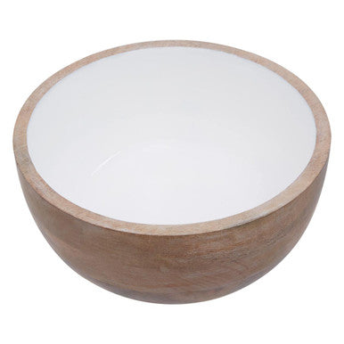 Mango Wood Round Serving Bowl | Kara