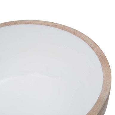 Mango Wood Round Serving Bowl | Kara