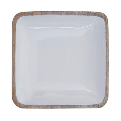 Medium Mango Wood Square Bowl | Kara