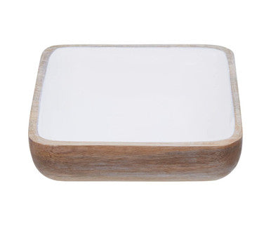 Medium Mango Wood Square Bowl | Kara