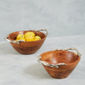 Acacia Wood Large Round Bowl | Vine