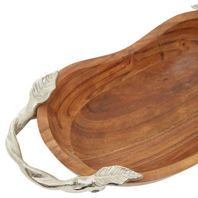 Acacia Wood Large Oval Bowl | Vine
