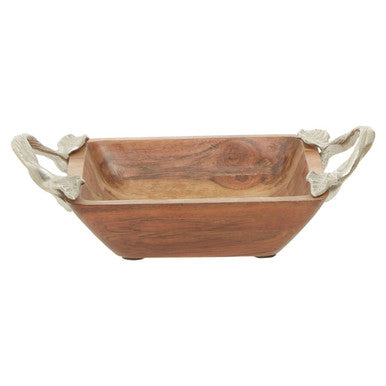 Acacia Wood Square Bowl | Vine
