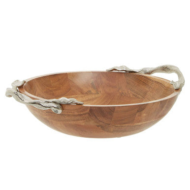 Acacia Wood Round Bowl | Vine
