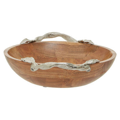 Acacia Wood Round Bowl | Vine
