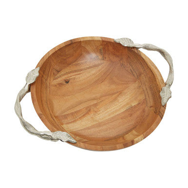 Acacia Wood Round Bowl | Vine