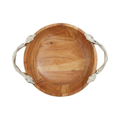Acacia Wood Round Bowl | Vine