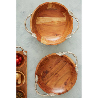 Acacia Wood Round Bowl | Vine