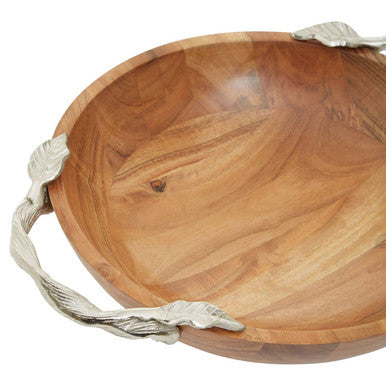 Acacia Wood Round Bowl | Vine