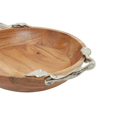 Acacia Wood Round Bowl | Vine