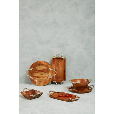 Acacia Wood  Rectangular Bowl | Vine