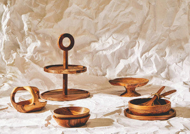 Round Sheesham Wood Salad Bowl | Rosi