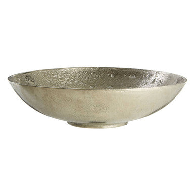 Large Nickel Finish Bowl | Hampstead