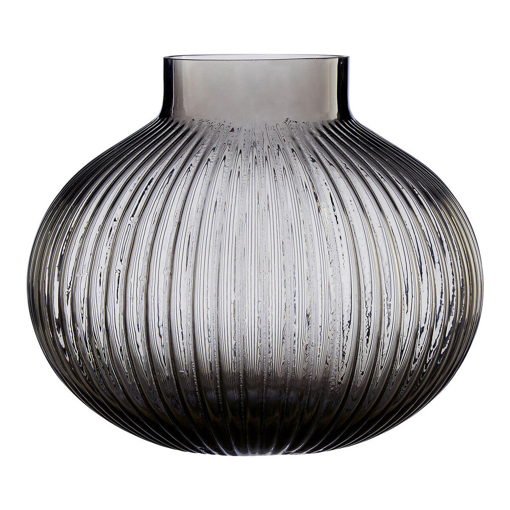 Small Smoked Grey Glass Vase | Nullah