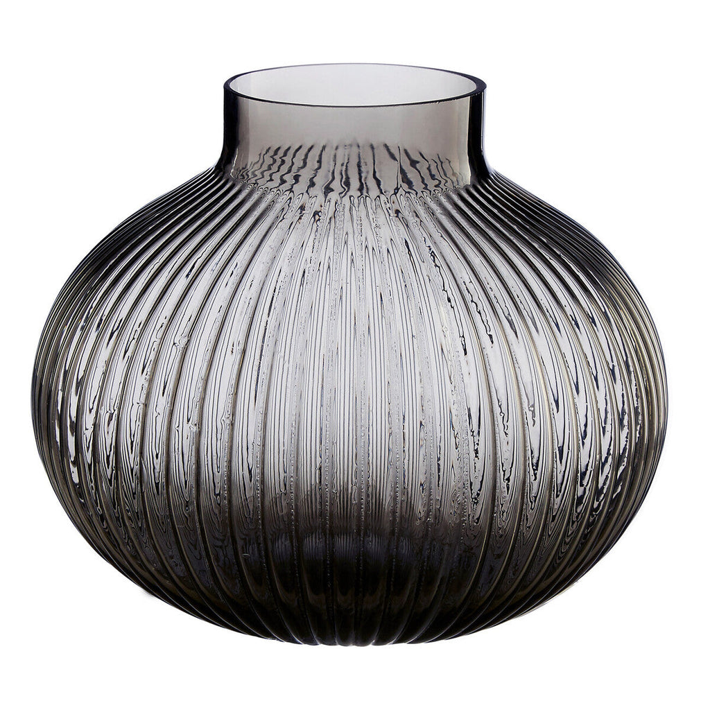 Small Smoked Grey Glass Vase | Nullah