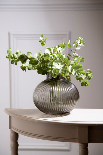Large Smoked Grey Glass Vase | Nullah