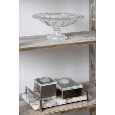 White Agate Large Tray | Bowerbird