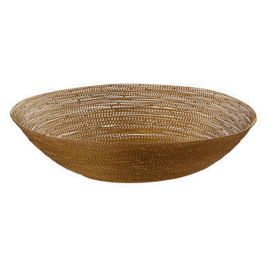 Brass Wire Gold Finish Decorative Bowl | Hege