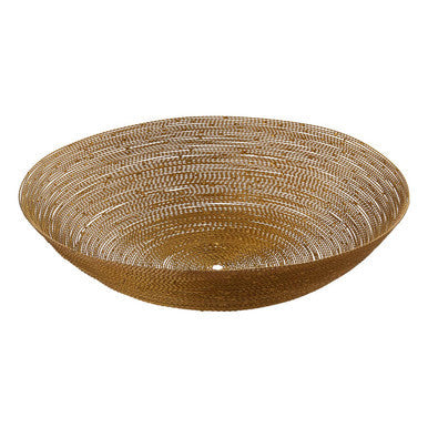 Brass Wire Gold Finish Decorative Bowl | Hege