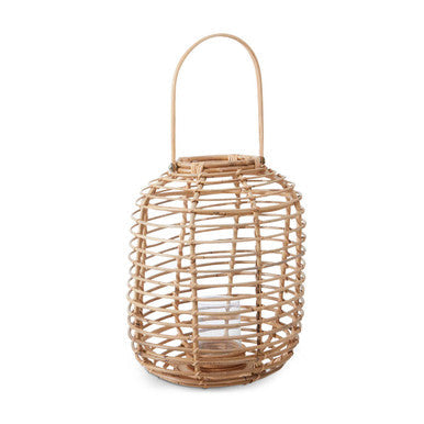 Tall Natural Rattan Lantern | Mataram