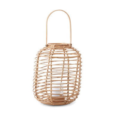 Tall Natural Rattan Lantern | Mataram