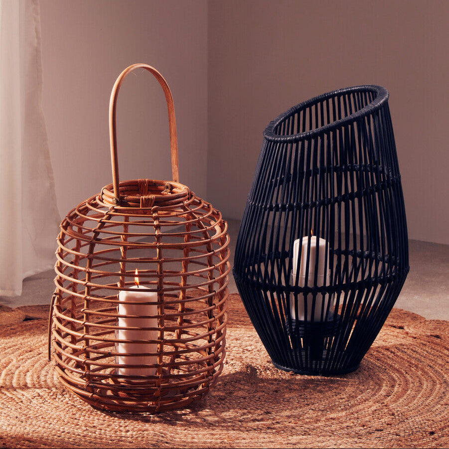 Tall Natural Rattan Lantern | Mataram