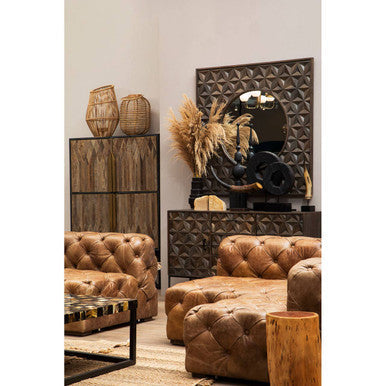 Tall Natural Rattan Lantern | Mataram