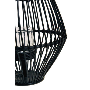Black Lantern with Hoop Handle | Mataram