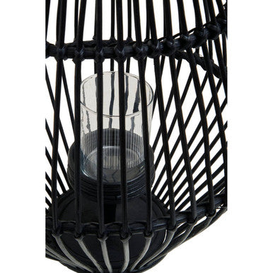 Black Lantern with Hoop Handle | Mataram