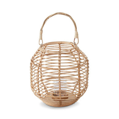 Natural Rattan Round Lantern | Mataram
