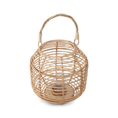 Natural Rattan Round Lantern | Mataram