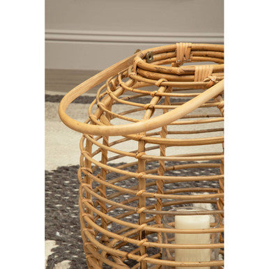 Natural Rattan Round Lantern | Mataram
