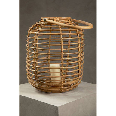 Natural Rattan Round Lantern | Mataram