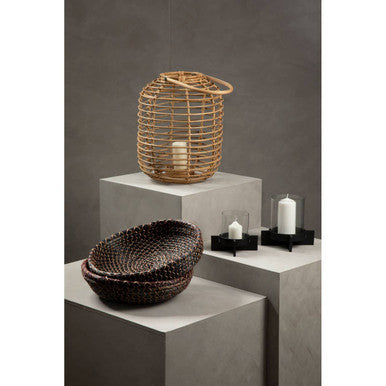 Natural Rattan Round Lantern | Mataram