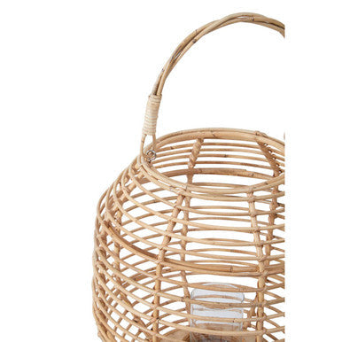 Natural Rattan Round Lantern | Mataram