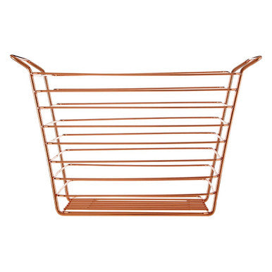 Large Gold Finish Wire Basket | Shine