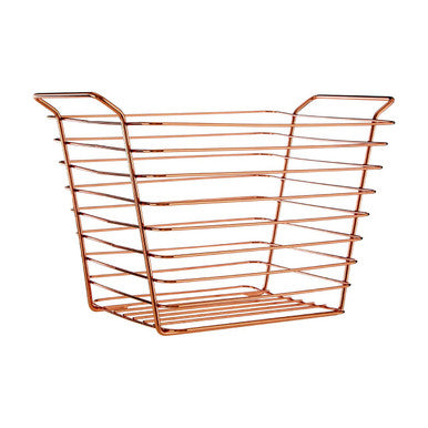 Large Gold Finish Wire Basket | Shine
