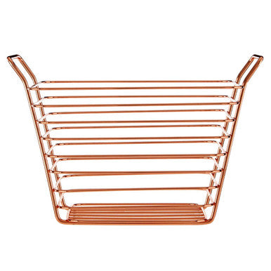 Small Gold Finish Wire Basket | Shine