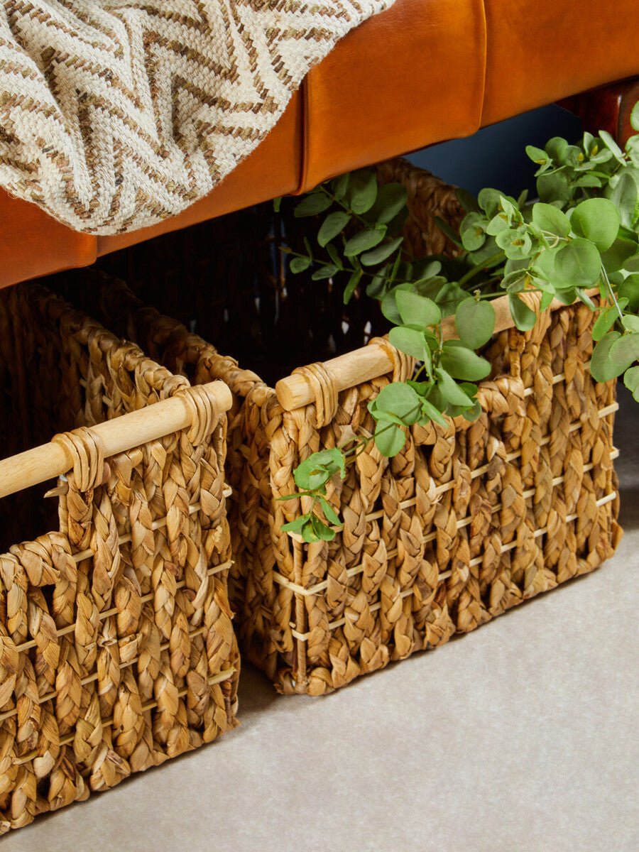 Set of 5 Water Hyacinth Storage Baskets | Lidi