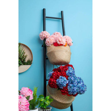 Small Seagrass Pom Pom Basket | Solas