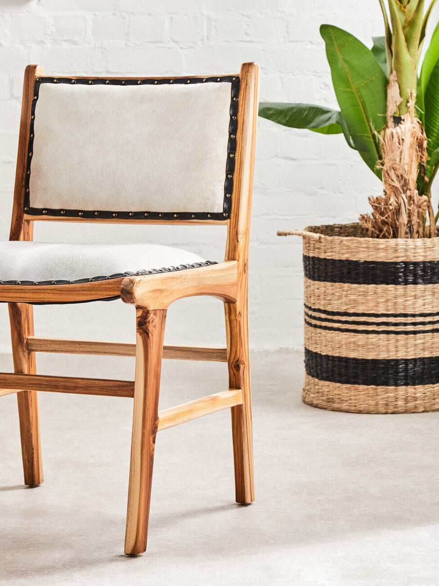 Arles Black and Natural Seagrass Set of 2 Storage Baskets