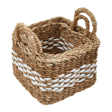 Set of Two Square Seagrass Baskets | Lidi