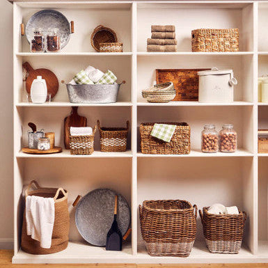 Set of Two Square Seagrass Baskets | Lidi