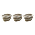 Set of Three Oval Straw Baskets | Lidi