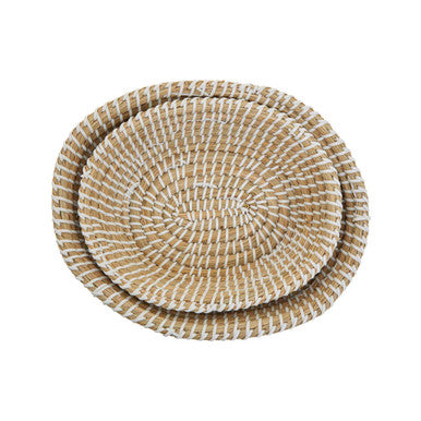 Set of Two Oval Woven Baskets | Lidi