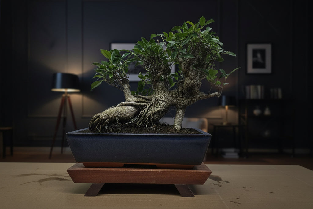 Ficus Microcarpa (Banyan Fig) Large Indoor Bonsai Tree | Shaped | In 35cm Pot