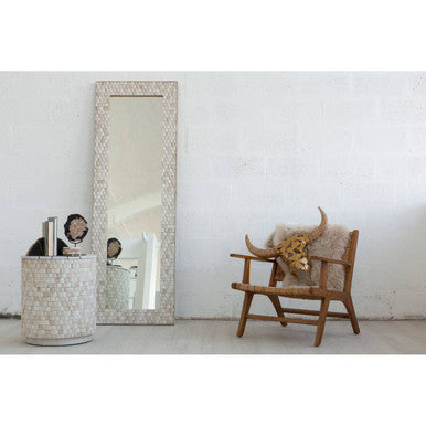 Lovina Teak Wood and Natural Rattan Armchair